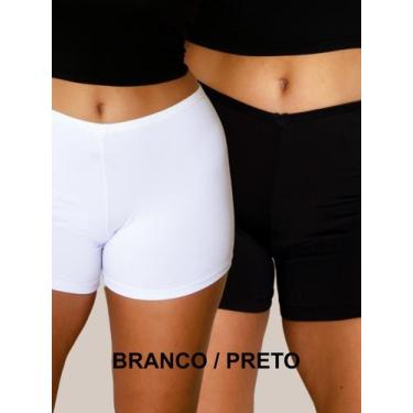 Imagem de Kit 2 Shorts Segunda Pele Anágua curto Feminino - SOLUTEX, M, Branco, 