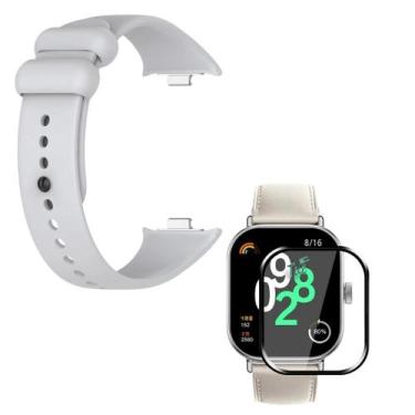 Imagem de Pulseira Silicone exclusiva para Redmi Watch 4 + Pelicula 3D - Genéric