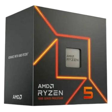 Imagem de Processador Ryzen 5 7500F Gamer 6 Núcleos 12 Threads 3,7GHz Am5 Arquitetura Zen 4 Amd