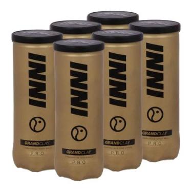 Imagem de Bola de Tênis Inni Grand Clay Pack Com 06 Tubos