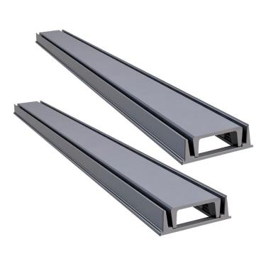 Imagem de Kit 2 Grelha Linear Invisivel Oculta com Caixilho 3255X2GDA Drenagem Discreta Cinza GDA Industria e Distribuidora