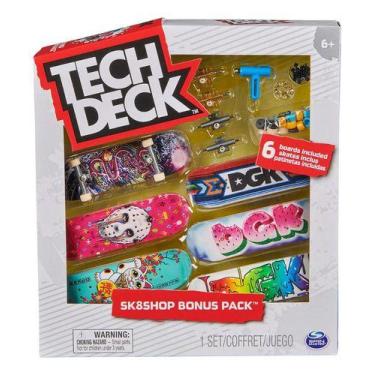 Imagem de Skate De Dedo 6 Shapes Tech Deck Pro Coleção - Sunny, Dgk