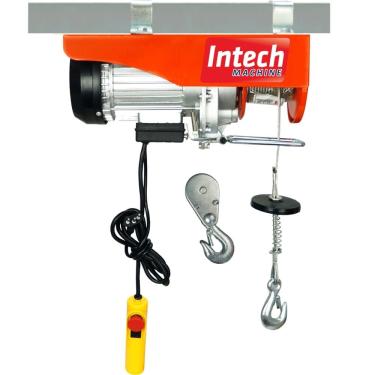 Imagem de Guincho Elétrico ELEV600-220V 600kg Motor 1000W Cabo de Aço Galvanizado 220V Intech Machine