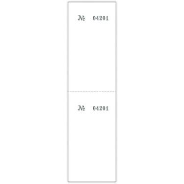 Imagem de Talão de Comando Tilibra Numerado 2 Corpos 100 Folhas 139mm X 49mm 56g-m2 Certificado FSC