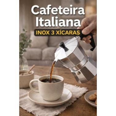 Imagem de Cafeteira Italiana Inox 3 Xícaras - Thika