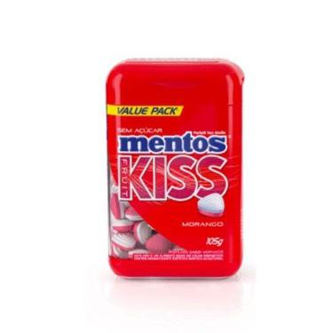 Imagem de Mentos Kiss Potão Morango 105g