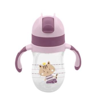Imagem de Copo Infantil com Canudo de Silicone Milky com Alças - CLINGO