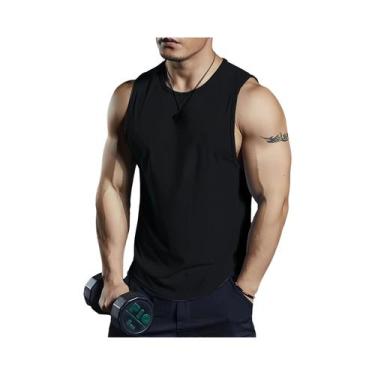 Imagem de Camiseta Sem Mangas Para Homens, Rápido Secagem E Respirável, Ideal Pa