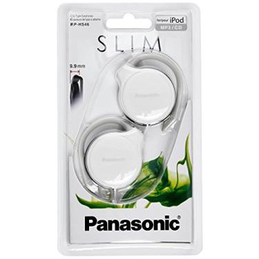 Imagem de Panasonic RPHS46EW Fones de ouvido brancos finos tipo clipe RP-HS46
