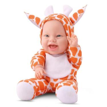 Imagem de Boneca Bebê Babilina Com Roupinha De Girafa Tecido Macio 717 - Bambola