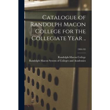 Imagem de Catalogue of Randolph Macon College for the Collegiate Year