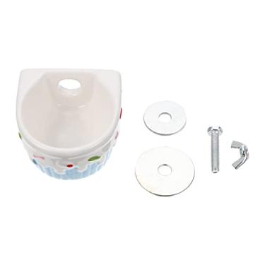 Imagem de Tigela Suspensa De Cerâmica Para Hamster Tigela De Comida De Animal Pequeno Tigela De Coelho De Estimação Recipiente De Alimentação Água De Coelho Guiné Bicho De Estimação