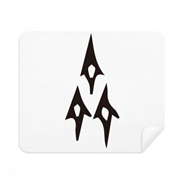 Imagem de Bone Inscription Chinês de sobrenome Personagem Qi Pano de limpeza Limpador de tela 2 peças Tecido de camurça