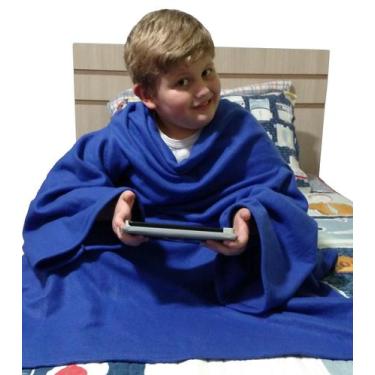Imagem de Cobertor Com Mangas Infantil Liso E Estampado- De 2 A 14 Anos - Dryas