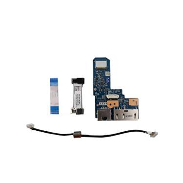 Imagem de Notebook DC-IN e RJ45 LAN Ethernet Board Jack Power Card Interface Cable para Lenovo Thinkpad Edge E440 04X4339 NS-A151 DC02C003C00