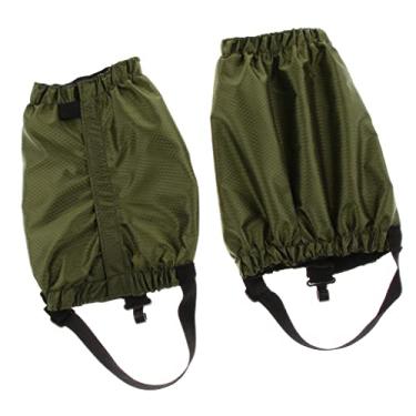 Imagem de SM SunniMix 25 cm Polainas ajustáveis para uso ao ar livre, à prova d'água, 1 par – Verde militar, 25 cm