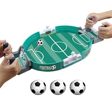 Imagem de Jogo pebolim mesa, Mesa jogos esportes indoor pebolim, Jogo futmesa dois jogadores para coordenação mão-olho A/r