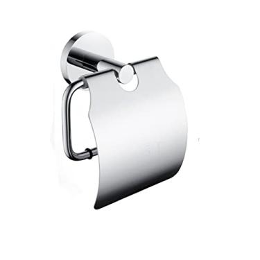 Imagem de Suporte de papel higiênico preto fosco para montagem na parede cabide de papel higiênico de cozinha em aço inoxidável acessórios para banheiro cromado ouro rosa, suporte a1 com tampa