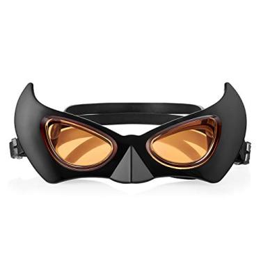 Imagem de Óculos de natação infantis Herói de natação – Óculos de natação do super-herói Batman – Óculos de natação divertidos para meninos e meninas (idade de 3 a 8 anos) – (antiembaçamento, proteção UV, lentes transparentes, sem vazamento, alça rápida)