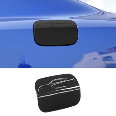 Imagem de JWWY Dodge Charger Tampa de porta de combustível para tanque de combustível para Dodge Charger Acessórios 2015-2021 Preto 1 peça