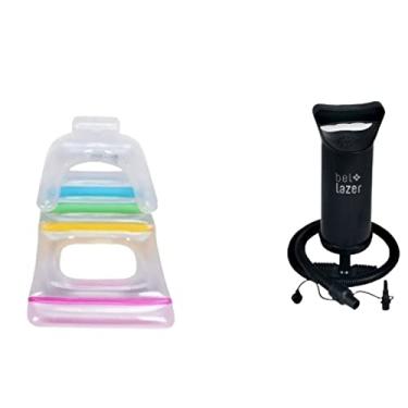 Imagem de Kit Colchão Inflável Bronzeador Fashion Lounge+ Bomba De Ar