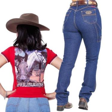 Imagem de Kit Camiseta Polo Muladeiros + Calça Carpinteira Feminina - Mula Rosa