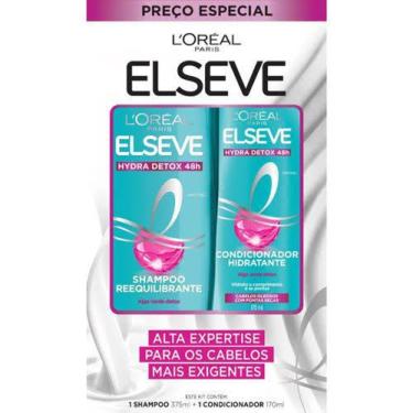 Imagem de Kit Elseve Hydra Detox Shampoo 375ml E Condicionador 170ml