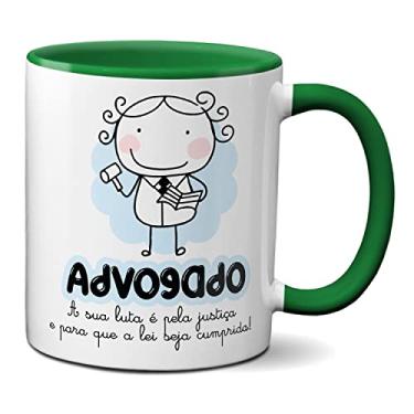Imagem de Caneca Advogado Para A Lei Ser Cumprida Lutar Por Justiça (Verde)
