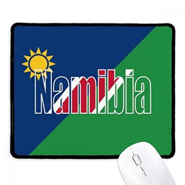 Imagem de Mousepad com nome da bandeira do país da Namíbia, tapete de borracha para jogos