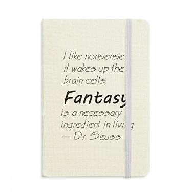 Imagem de Caderno de anotações Fantasy Is The Ingredient In Life com capa dura em tecido