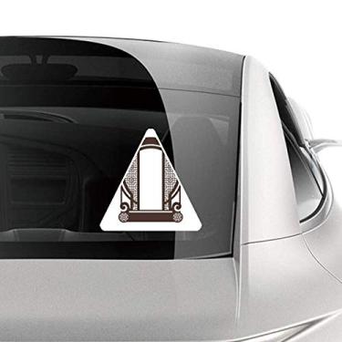 Imagem de Adesivo de porta de flor azul da cultura chinesa para carro, motocicleta, bicicleta, bagagem