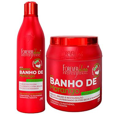 Imagem de Forever Liss Banho De Verniz Morango Shampoo + Máscara 1kg