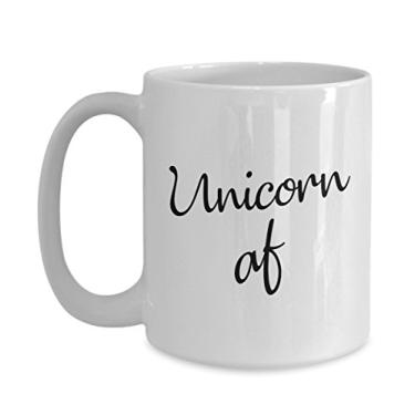 Imagem de Unicórnio af Mug - Caneca de café de cacau quente divertido - ideia de