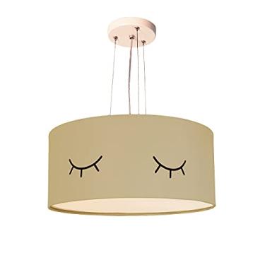 Imagem de Lustre Pendente Infantil Olhinho Cúpula 30x15 2E27 Cor: Cáqui