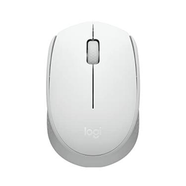 Imagem de Mouse sem fio Logitech M170 com Design Ambidestro Compacto, Conexão USB e Pilha Inclusa - Branco