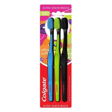 Imagem de Escova Dental Colgate Ultra Soft com 3 unidades