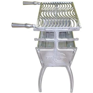 Imagem de GIMENES Churrasqueira de Alumínio Fundido 81cm Desmontável, Fácil de Montar e Desmontar, Econômica