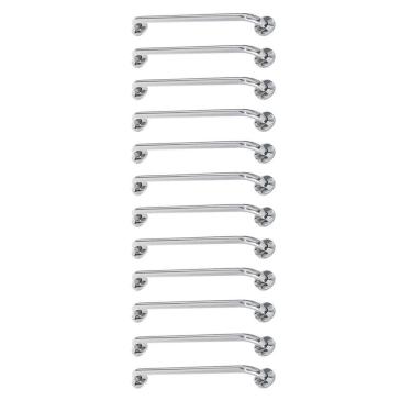 Imagem de Alça de Apoio Barra  Inox 80cm Kit 12 Unidades Idoso Cadeirante Deficiente Banheiro Box...