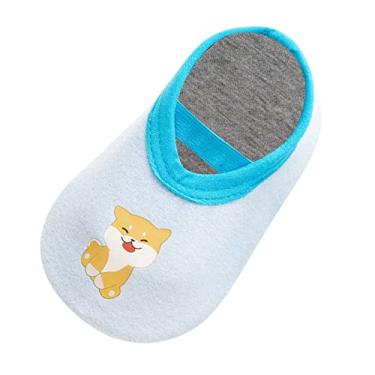 Imagem de Sapatos de bebê para meninas pequenas sapatos de bebê andar primavera e verão crianças interior meninas tênis, Azul, 12-18 Months Infant