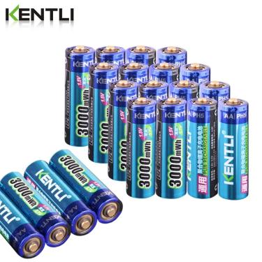 Imagem de KENTLI Bateria De Lítio Recarregável  Câmeras  Brinquedos Elétricos  3000mWh  1.5V  AA  Fabricantes