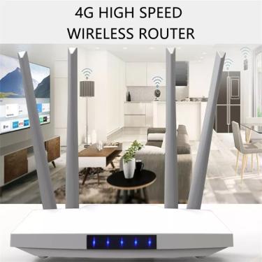 Imagem de Wireless Wi-Fi Router para Home Modem  Sim Card  Rede Hotspot  GSM  LTE  FDD  TDD  3G  4G  300Mbps