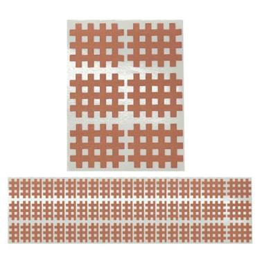 Imagem de Esquirla Fita adesiva transversal dos esportes da fita do músculo 20x, fita respirável da grade do remendo da malha autopegajosa para correr o corpo do tênis, seis adesivos