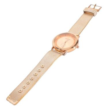 Imagem de Adorainbow Relógio feminino automático relógios para mulheres relógio decorativo feminino ternos feminino relógio reloj automático para mujer ouro rosa relógio Miss comum espelho de vidro liga casual