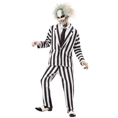 Imagem de Fantasia de luxo Beetlejuice, Preto/branco, Tamanho Único