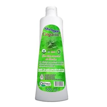 Imagem de Shampoo Vegano e Fitoterápico ORGANIC com óleo essencial de Alecrim 500 ml FITOMED.