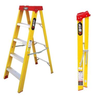 Imagem de Escada De Fibra Tesoura Prática 4 Degraus Btf Efp5908