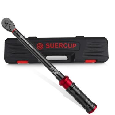 Imagem de SUERCUP Chave de torque de 3/20.3 cm – 33.0-33.5 m.lb/13.6-149.2 Nm, chave de torque ajustável de 72 dentes de direção dupla para manutenção de bicicletas, motos e carros