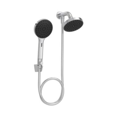 Imagem de Chuveiro De Parede Redondo Com Desviador Deca Flex Cromado 126mm - Deca Metais