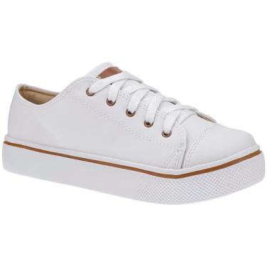 Imagem de Tênis Casual Star Feminino All Fashion Moda Flatform (Branco, BR, Adulto, Numérico, 34)