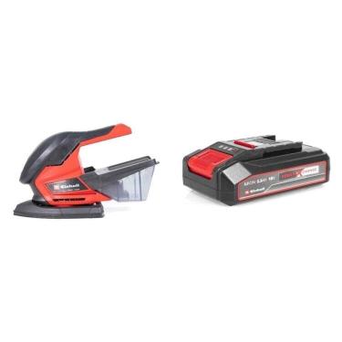 Imagem de Kit Lixadeira Multiuso a Bateria Te-os 18/150 Li com Bateria Power-x-change 18v 2,5 Ah Li Einhell Preto